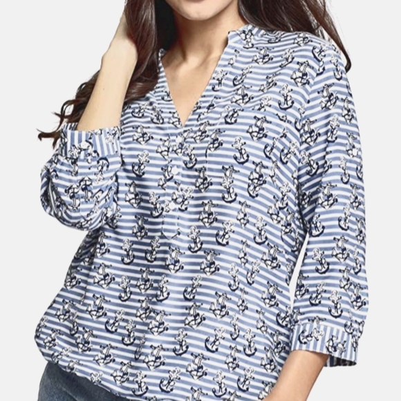 Blouse 3/4 sleeve top - Picture 1 of 4